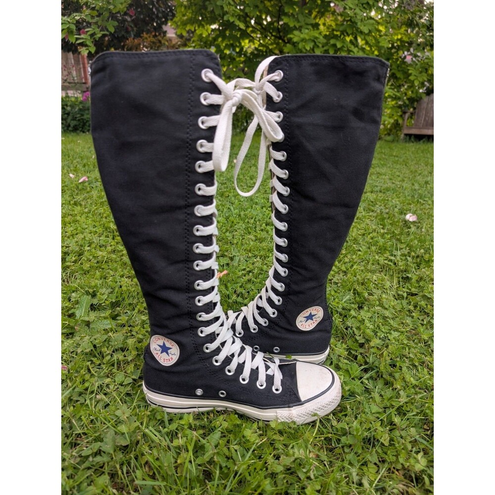 Converse All-Star Chuck Taylor XXHI Black Knee High Sneakers Womens 5.5 Men 3.5